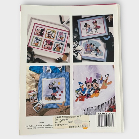 Vintage Disney Cross Stitch Mickey Mouse and Princess Collection Pattern Books - Picture 9 of 10